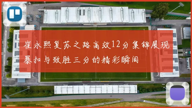 崔永熙复苏之路高效12分集锦展现暴扣与致胜三分的精彩瞬间